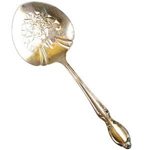 Wm. Rogers Tomato Server Congratulations Bowl INS436 Handle Intl Silverplate